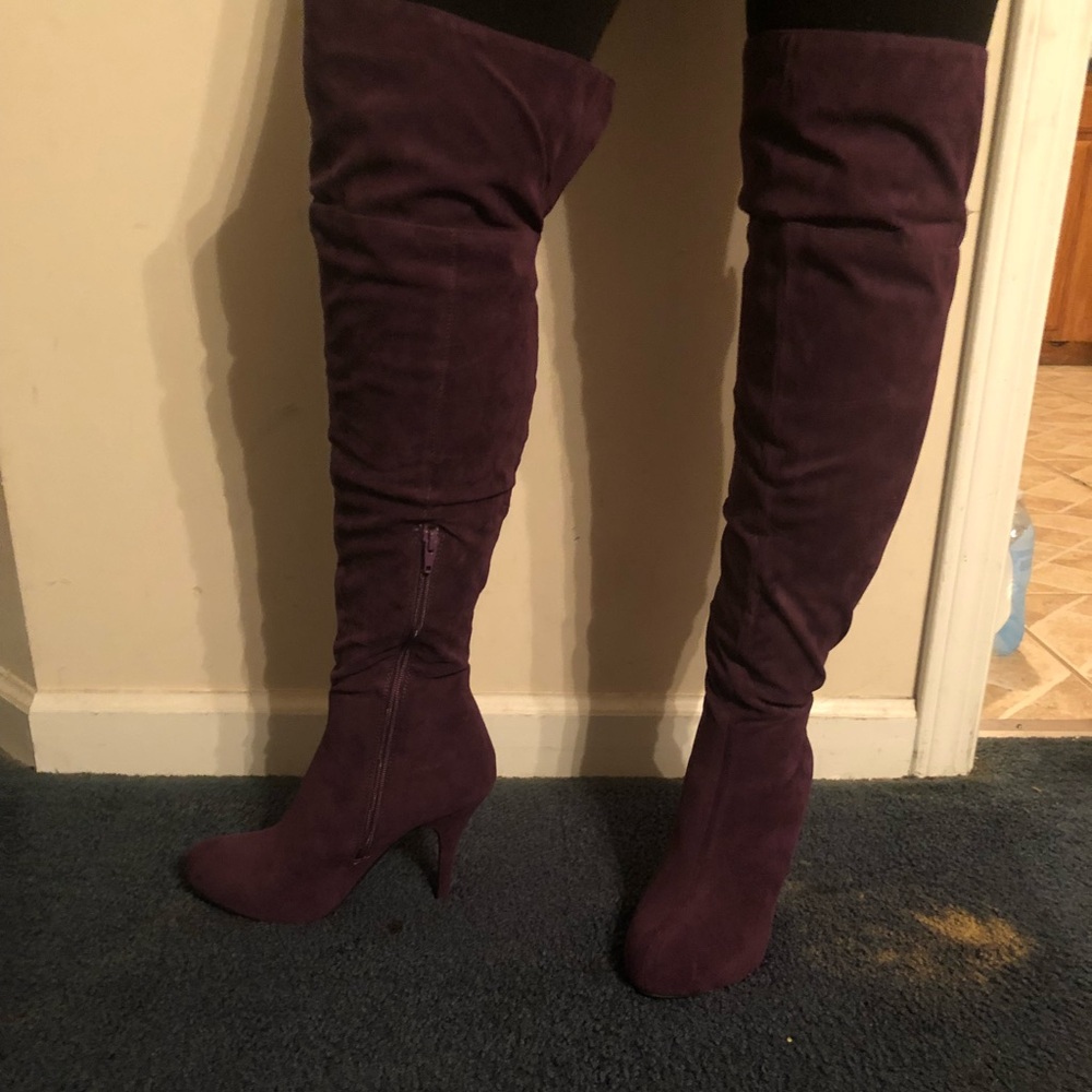 Purple boots